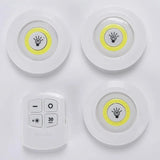 Kit 3 Lamp Led Spot Wireless Remote Control Luminaire