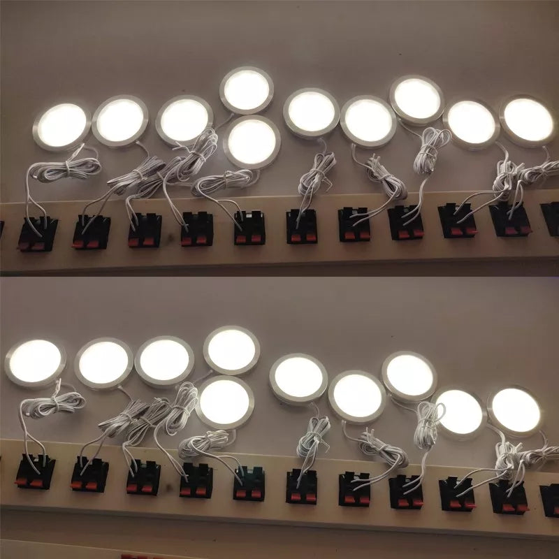 LED 3W Spotlight Mini Led 12V 24V Ultra Thin Ceiling Light Surface Mounted Dimmable Round Spot Lamp Interior Kitchen Cabinet