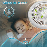 Modern Ceiling Fans With LED Lights Silent E27 Smart Remote Control Light Electric Fan Lamps And Room Decor Fan