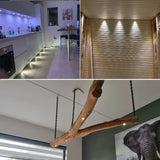 LED 3W Led Ceiling Spotlights Square Mini Spot 12V 24V Interior Home Cabinet Recessed Down Light with Quick Connector