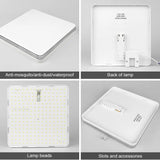 Modern LED Ceiling Lights Square/Round Ceiling Lamp 18W/24W/36W/48W Warm White Cold White Neutral Light For Bedroom Living Room