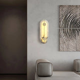 Nordic Modern Creative Marble Wall Lamp for Living Room Gold Copper Home Indoor Decoration LED Sconce Bedroom Bedside Round