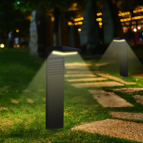 Solar Garden Light Solar Powered Waterproof Led Light Outdoor Pathway Landscape Bollard Solar Lawn Lights For Yard Walkway