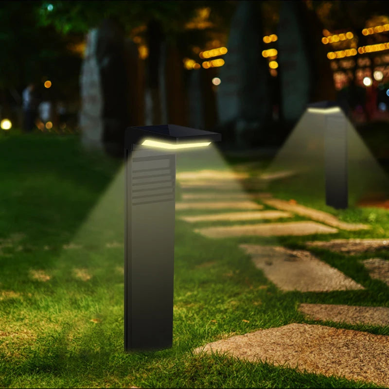 Solar Garden Light Solar Powered Waterproof Led Light Outdoor Pathway Landscape Bollard Solar Lawn Lights For Yard Walkway