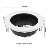 Replaceable Lamp Holder Seiko Aluminum Spot Light White Black Single and Double Head GU10 Tube Holder MR16 Ceiling Lamp Holder