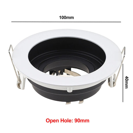 Replaceable Lamp Holder Seiko Aluminum Spot Light White Black Single and Double Head GU10 Tube Holder MR16 Ceiling Lamp Holder