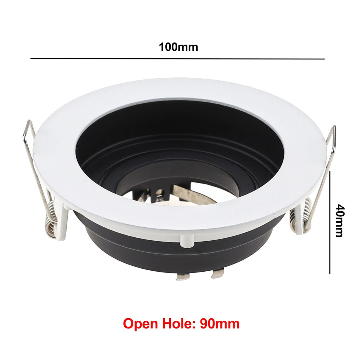 Replaceable Lamp Holder Seiko Aluminum Spot Light White Black Single and Double Head GU10 Tube Holder MR16 Ceiling Lamp Holder