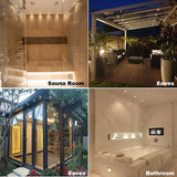 LED RGB Waterproof Sauna Light Temperature Proof Multicolor 12V Mini Spotlight Outdoor Ceiling Dimmable Led Spot Bathroom 3W