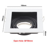 Replaceable Lamp Holder Seiko Aluminum Spot Light White Black Single and Double Head GU10 Tube Holder MR16 Ceiling Lamp Holder