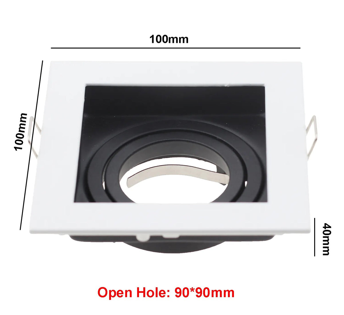 Replaceable Lamp Holder Seiko Aluminum Spot Light White Black Single and Double Head GU10 Tube Holder MR16 Ceiling Lamp Holder
