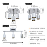 Modern Ceiling Light Lamp Multiple Rod Dome Night Lamps 4 GU10 Heads 100-240V Loft Lamp Home Decors Lighting Holder Fixture
