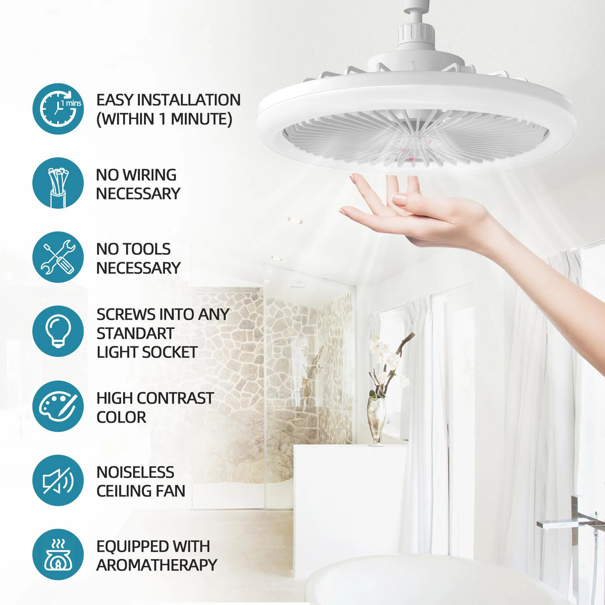 Modern Ceiling Fans With LED Lights Silent E27 Smart Remote Control Light Electric Fan Lamps And Room Decor Fan