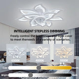 Modern LED ceiling fan lights with remote control chandelier lights Lamps for room living room dining room home appliance
