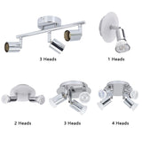 Modern Ceiling Light Lamp Multiple Rod Dome Night Lamps 4 GU10 Heads 100-240V Loft Lamp Home Decors Lighting Holder Fixture
