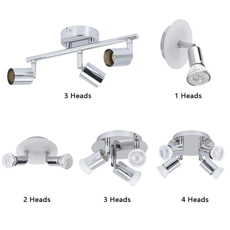 Modern Ceiling Light Lamp Multiple Rod Dome Night Lamps 4 GU10 Heads 100-240V Loft Lamp Home Decors Lighting Holder Fixture