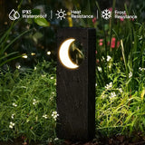 Solar Pathway Lights Outdoor Waterproof Bright Moon Auto On/Off Garden Light for Yard Patio Porch Lawn Outside Decor Lighting