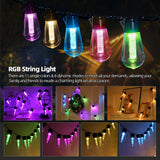 Color Changing String Lights Outdoor/Indoor Waterproof S14 Hanging Lights With remote Backyard Cafe Hotel Party Wedding