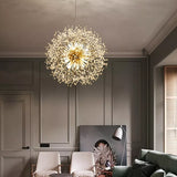 Nordic Living Room Chandelier Creative Dandelion Bedroom Study Dining Room Decorative Chandelier Clothing Shop Art Lamp