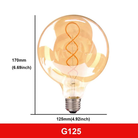 E27 LED Bulb 220V Dimmable Vintage Spiral LED Filament Light Bulb A19 4W Retro Incandescent Decoration Led Lighting Lamp Ampoule