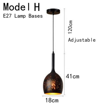 Vintage Pendant Lamp Black Iron Etching Lampshade Bar/Teahouse/Restaurant Indoor Lighting American Creative E27 Pendant Lights