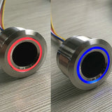 12V Fingerprint Control Board Fingerprint Module LED One Key Start For Car Door Motorcycle Lock Bike