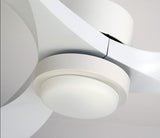 SOVE Black Modern Led Ceiling Fans With Lights Simple Ceiling Light Fan With Remote Control White Fan Lamp Ventilador De Techo