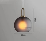 Modern Glass Ball Pendant Lights Led Nordic Luxury Hanging Lamp for Living Room Bedroom Kitchen Lighting Fixtures Home Art Decors