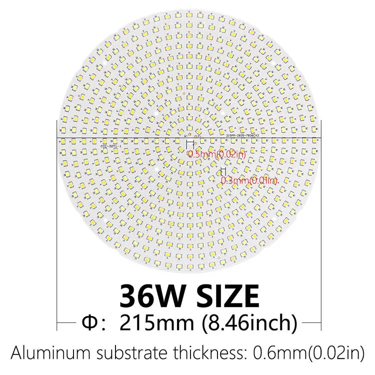 LED Light Board 10W 18W 24W 36W Two-Color LED Chip Source SMD2835 Lamp Bead 250mA Constant Current Input Diode For Panel Light
