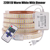 240leds/m SMD 5730 led strip 220v 110V flexible waterproof led tape 5630 1m 2m 5m 10m 20m 50m 100m + Power EU plug / US plug