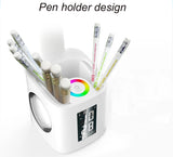 Led Button Night Light Usb Charging Book Clip Light Student Folding Plug-in Eye Protection Reading Lamp
