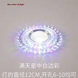 Modern Glass Crystal Garland Led Indoor Downlight for Living Room Kitchen restaurant Ceilings colorful Lighting Bull'S Eye Lamp