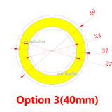 COB LED Angel Eyes Ring Light Chip (12V DC, 20mm–120mm) - Aluminum Board Light Source