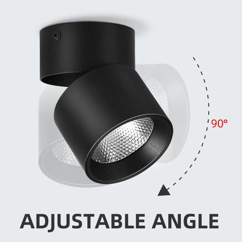 Led SpotLight 220V Spot light COB Ceiling Spots Lamp Led Downlight Foldable Fixture Track Light Indoor Lighting For Kitchen Home