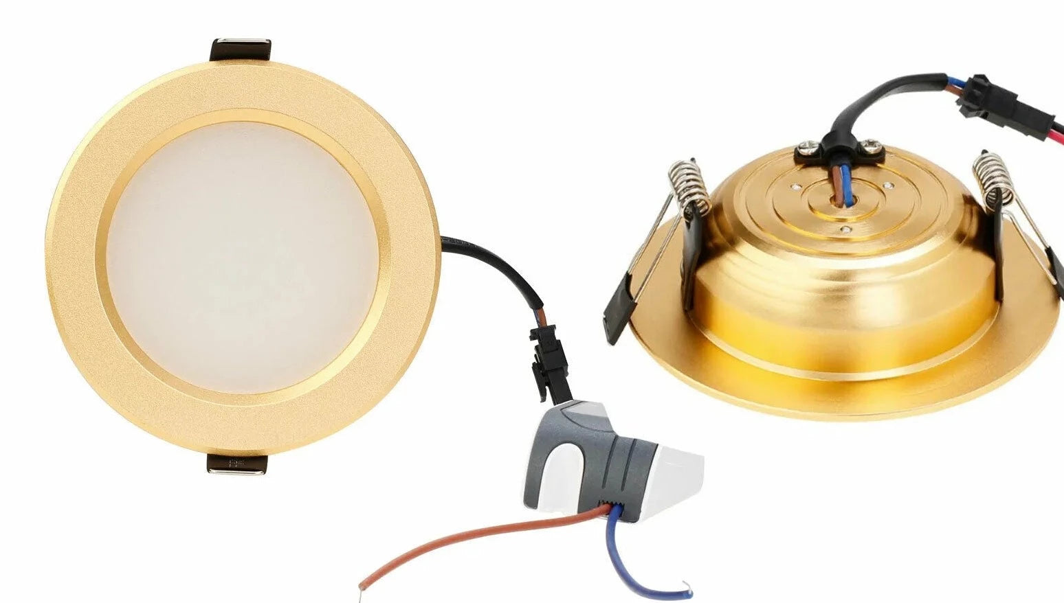 3W 5W 7W 9W 12W Golden LED Recessed Ceiling Light Fixture Downlight Lamp + Driver Spotlight  Lighting For Home Office Decoration