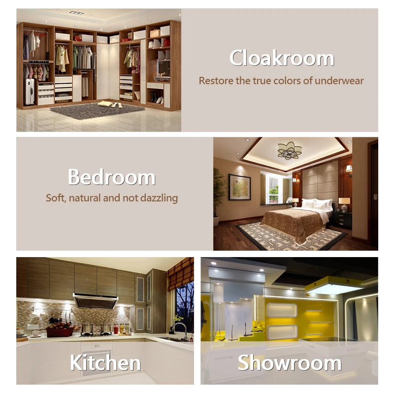 LED Under Cabinet Lamp DC12V 3W 5W Round Wardrobe Lighting Cupboard Lights Indoor Lighting for Under Kitchen Cabinet Home