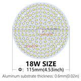 LED Light Board 10W 18W 24W 36W Two-Color LED Chip Source SMD2835 Lamp Bead 250mA Constant Current Input Diode For Panel Light