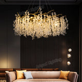 Crystal Ceiling Chandelier Led Luxury Indoor Lighting Home Decoration For Living Room Bedroom Large Hanging Chandeliers Gold
