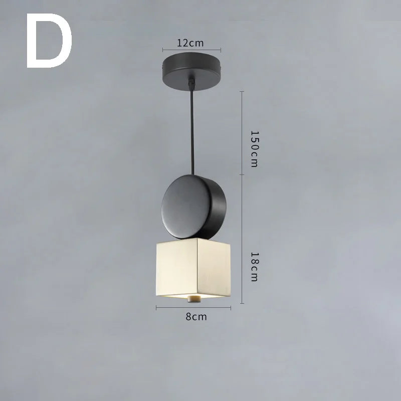 Home Decor Led Pendant Light Suspension Kitchen Fixture Bedside Hanging Lamp Nordic Loft Living Room Dining Room Indoor Lighting