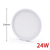 Ultra-Thin Surface Mount LED Ceiling Light (6W-48W) - AC85-265V Flush Mount Panel Lampada Lamp Fixture for Bedroom & Living Room