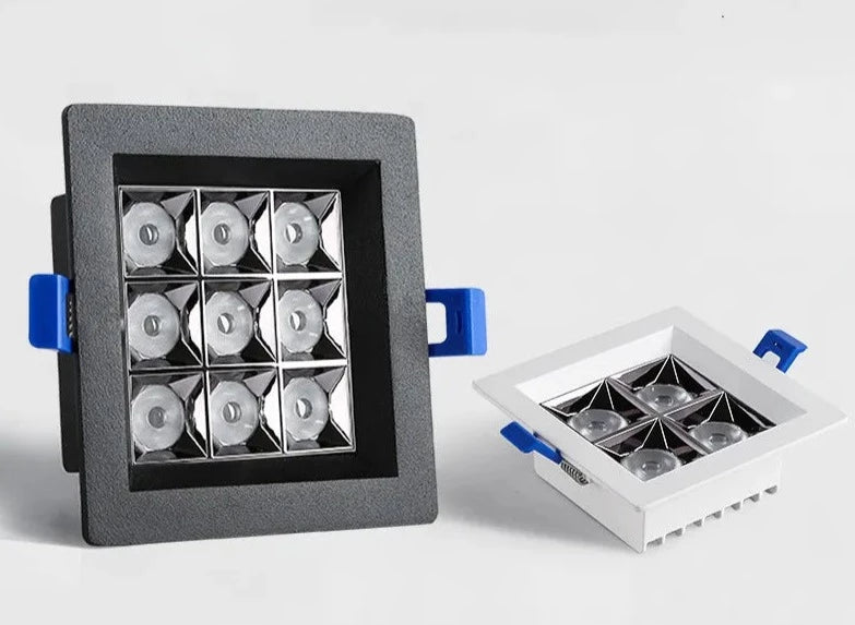 Dimmable embedded LED panel, square ceiling lamp, 15W, 24w, 30w, AC110 ...