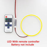 120mm Ring COB LED Light Source (12V, 12W) - Dimmable Annular Module with Dimmer Remote