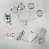 LED Led Mini Spotlights Remote Control Dimmable Spot Light Kit 3W 110V 220V Surface Mounted Ceiling Indoor Cabinet Lamps