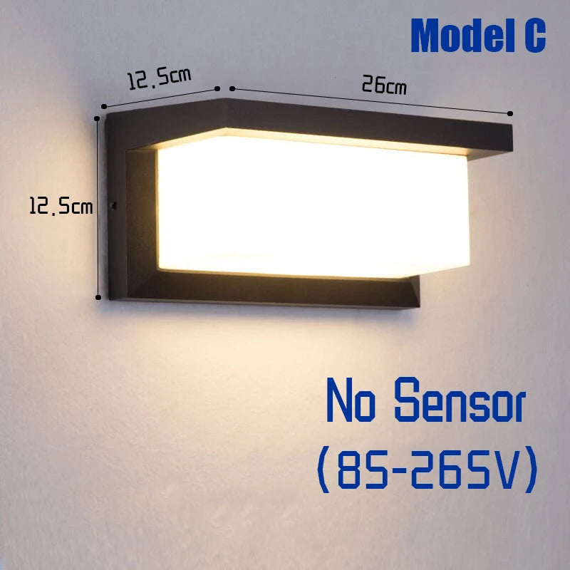 LED Outdoor Lights Motion Sensor Outdoor Wall Light Waterproof IP65 Outdoor Wall Lamp Street Lamp Garden Lights Outdoor Lighting