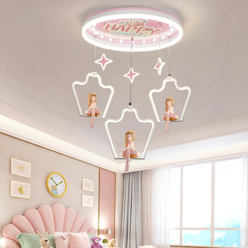 Nordic kids bedroom decor led lights for room indoor chandelier lighting chandeliers ceiling lamps for living room decoration