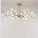 Modern Firefly LED Chandelier Light Stylish Tree Branch Lamp Decorative Firefly Ceiling Pendant  Lighting Hanging