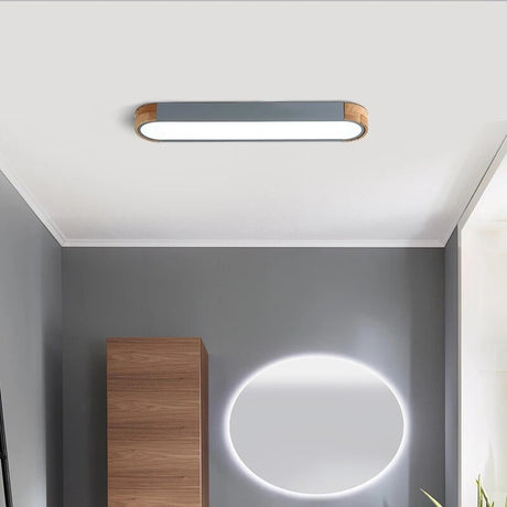 Modern Ceiling Lights Simplicity Creative Cottage Strip White Gray Green Wood Decoration Kitchen Aisle Corridor Indoor Lighting