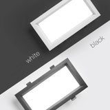 1PCS square lamp, rectangular tube lamp, embedded LED ultra-thin perforated light, ceiling light 12W 18W 24W 220V240V