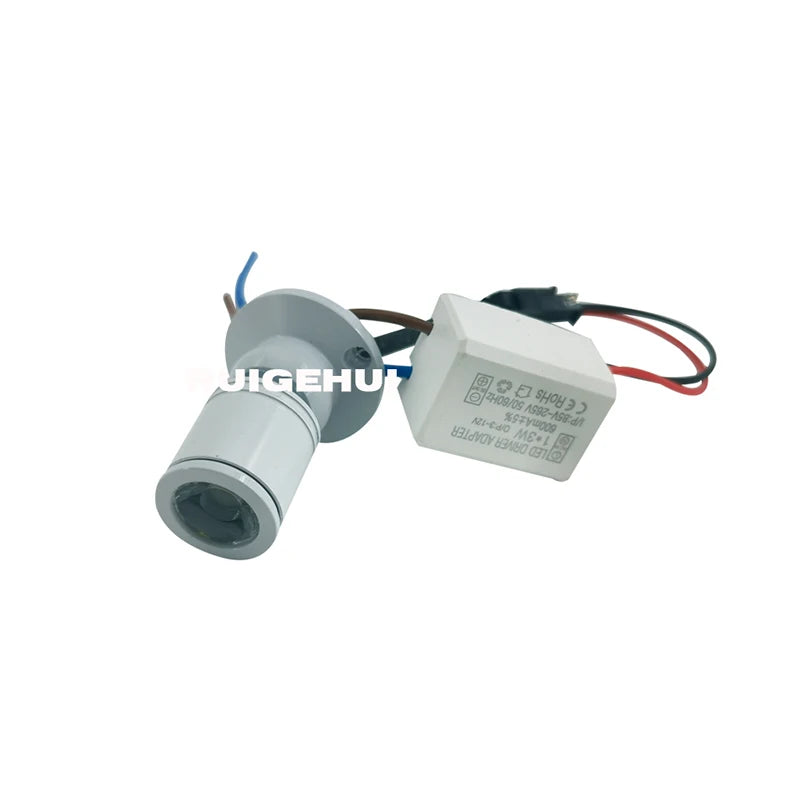 1W 3W Led Recessed Cabinet Mini Spot Light 110V 220v Downlight 12v DC Jewelry Show Include Led Driver 4000K Ceiling Light Lamp