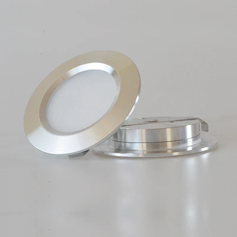 Mini LED Spotlight IP65 Waterproof - 12V Ultra-Thin Hidden Downlight for Bathroom, Outdoor & Cabinet - 3W / 5W / 7W Recessed Ceiling Light