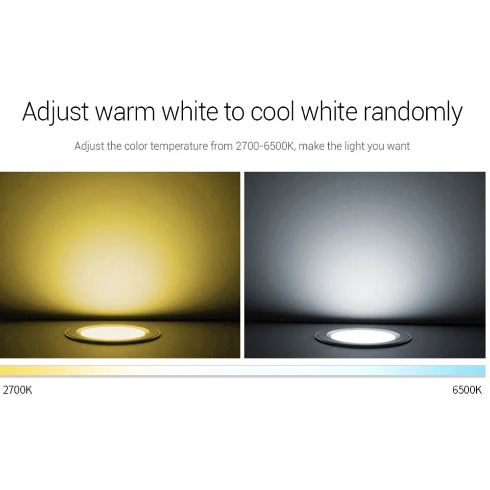 Smart RGB+CCT LED Downlight - Dimmable Color Changing Ceiling Panel (6W-25W)